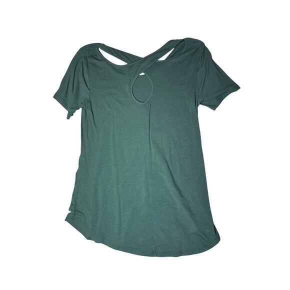 RUE 21 LOT OF 2 CROSS BACK TEES MAROON AND GREEN SIZE MEDIUM - Picture 6 of 7